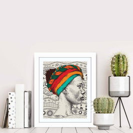 Wallity Cuadro Decorativo Enmarcado en MDF Multicolor BCT-078